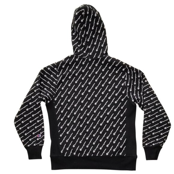 Champion All Over Print Reverse Weave VTG Hoodie Men's Size Medium - Picture 6 of 12